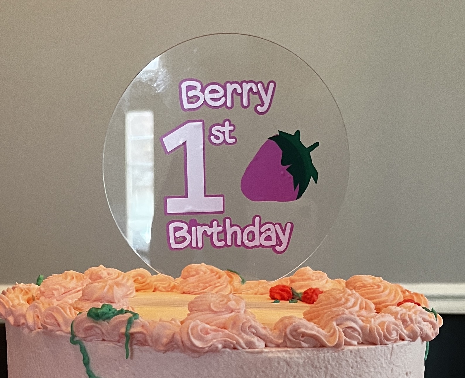 Acrylic Cake Topper